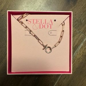 Stella & Dot Rose Gold Short Charm Keeper